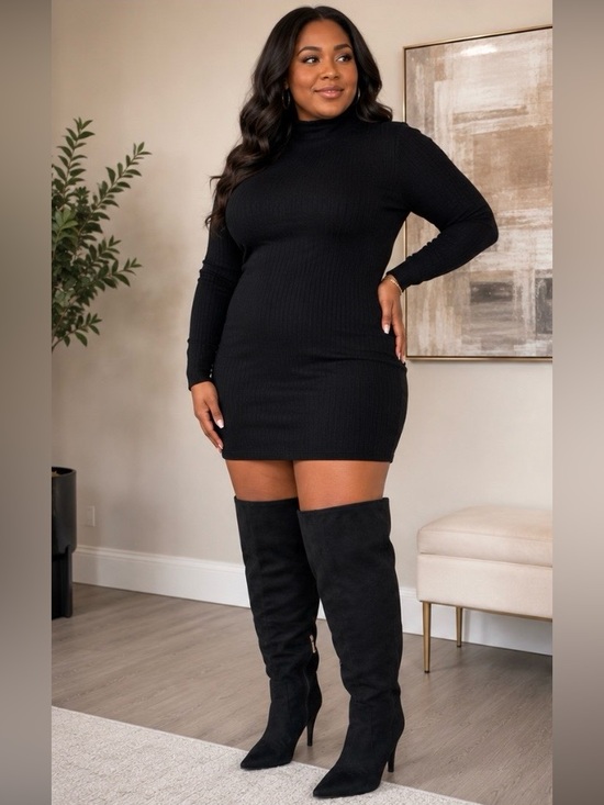 Jessica Simpson Shoes - Jessica Simpson Wide Calf Black Suede Over-the-Knee Boots